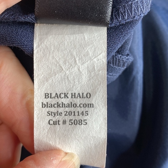 Black Halo Iris Strapless Jumpsuit in Navy‎ - Picture 5 of 7